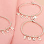 Personalised Silver Name Bracelet With Charm, thumbnail 1 of 11