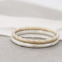 Faceted Band Ring. 9ct Gold Stackable Ring, thumbnail 4 of 6