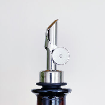 Clear Glass Oil / Vinegar Pourer Bottle With Personalised Label, 5 of 8