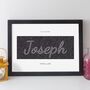Personalised Family Name Or First Name Print Word Art, thumbnail 5 of 7