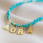 Personalised Initial Beaded Charm Necklace, thumbnail 7 of 12