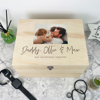 Personalised Our Adventures Together Photo Memory Box, 3 of 11