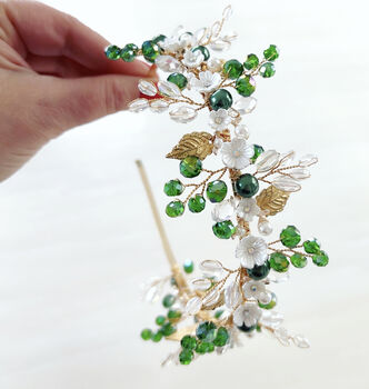 Forest Inspired Bridal Headband, 3 of 3