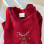 Embroidered 'Merry Christmoose' Christmas Jumper, thumbnail 3 of 5