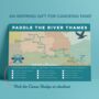 Gift For Paddleboarders – River Thames Map Art Print, thumbnail 7 of 10