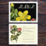 Personalised Botanical Floral Theme Wedding Invitations, thumbnail 4 of 6