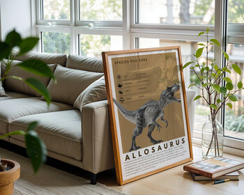 Dinosaurs Predator Series Set Of Six Art Prints, 8 of 12