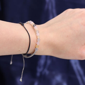 Gemini Zodiac Crystal Candle And Gemstone Bracelet Gift Set, 2 of 6