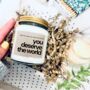 You Deserve The World Handmade Soy Candle, thumbnail 2 of 7