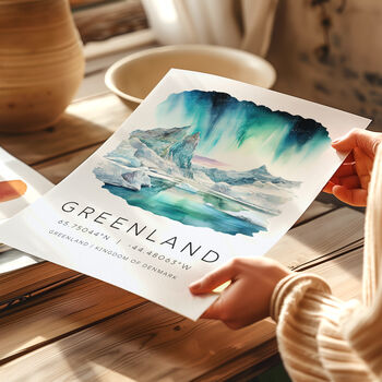 Greenland Northern Lights Art Print, 5 of 7