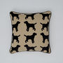 Labrador Cushion With Leather Piping, thumbnail 2 of 3
