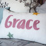 Personalised Name Cushion With Stars, thumbnail 2 of 7
