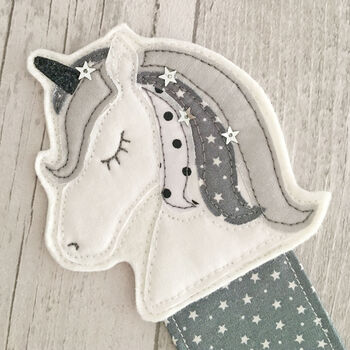 Personalised Unicorn Fabric Bookmark, 8 of 12