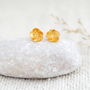 Hawthorn Blossom Earrings In Gold Plated Silver, thumbnail 1 of 4