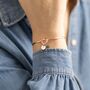 Rose Gold Plated Friendship Knot Bangle, thumbnail 1 of 10