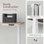 Electric Standing Desk Frame Height Adjustable, thumbnail 7 of 7