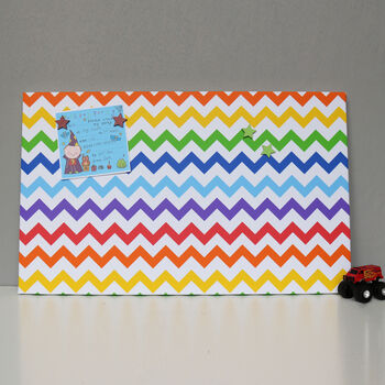 Rainbow Chevron Magnetic Noticeboard, 2 of 5