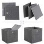 Set Of Six Grey Foldable Storage Boxes, thumbnail 6 of 8