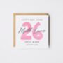 Personalised Bold Red Happy New Home Card *Colour Options, thumbnail 4 of 5
