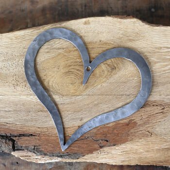 11th Anniversary Personalised Steel Heart Sculpture, 3 of 11