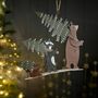 Fetching The Tree Hanging Christmas Decoration, thumbnail 2 of 2