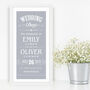 Personalised Wedding Day Date Print, thumbnail 3 of 5