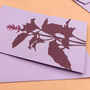Illustrated Greetings Card With Purple Basil Seeds, thumbnail 4 of 5