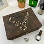 Stag Personalised Cufflink And Watch Box, thumbnail 8 of 11