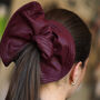 Oversized Vegan Leather Hair Scrunchie, thumbnail 1 of 12