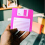 Retro Pvc Floppy Disk Coaster Pink, thumbnail 1 of 2