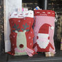 Personalised Red Stripe Father Christmas Sack, thumbnail 2 of 2