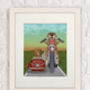 Golden Retriever Chopper Art Print, Framed Or Unframed, thumbnail 4 of 6