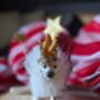 Christmas Snow Leopard Cake Topper Personalised, thumbnail 4 of 6