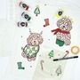 Doodle Poo Christmas Decoration T Shirt Painting Box, thumbnail 3 of 9