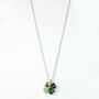 Colourful Crystal Four Leaf Clover Pendant Necklace, thumbnail 7 of 8