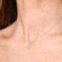 Sterling Silver Daisy Flower Crown Necklace, thumbnail 2 of 4