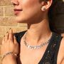 Organic Nugget Sterling Silver Bracelet, thumbnail 2 of 12