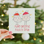Personalised Couple Christmas Card, thumbnail 1 of 3