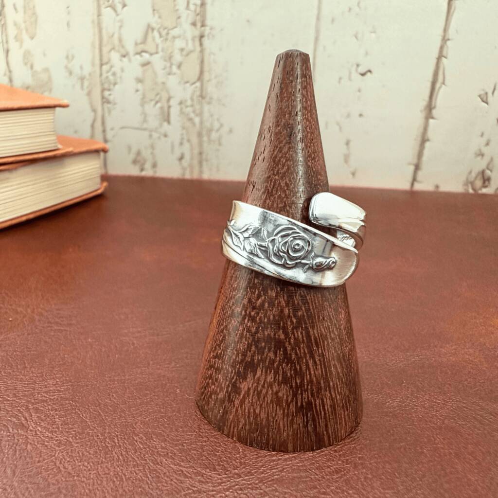 Lasting Rose Vintage Spoon Ring, 1 of 5
