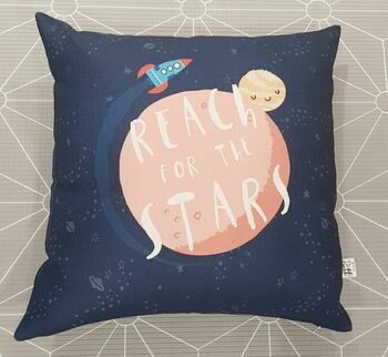 Planets, Rocket, And Stars Children's Space Cushion, 3 of 8
