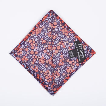 Mens Red Berry Pocket Square, 5 of 5