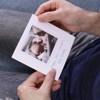 Personalised First Father's Day Photo Card, 2 of 7