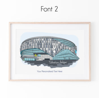 Personalised Tottenham Hotspur Stadium, Spurs Print, 3 of 9