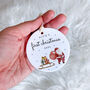 Personalised First Christmas Ceramic Ornament, thumbnail 4 of 7
