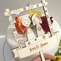 Personalised Winter Wedding Cake Topper, thumbnail 5 of 7