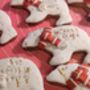 Hand Iced Personalised Polar Bear Biscuit Christmas Gift, thumbnail 5 of 8