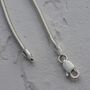16 Inch Sterling Silver Snake Chain Necklace, thumbnail 2 of 5