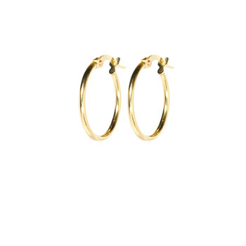 Everyday 14ct Gold Hoop Earrings, 7 of 12