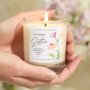 Wonderful Sister Gift Personalised Floral Birthday Candle, thumbnail 1 of 8