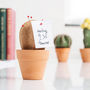 Cork Cactus Desk Tidy, thumbnail 1 of 3